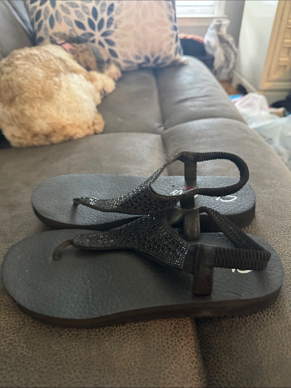 Skechers Women's Cali Meditation New Moon Thong Sandal Flip Flop 31560 - Size 9 - Picture 4 of 5